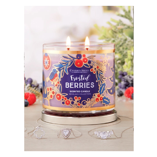 Bougie parfumée Baies givrées (Collier)