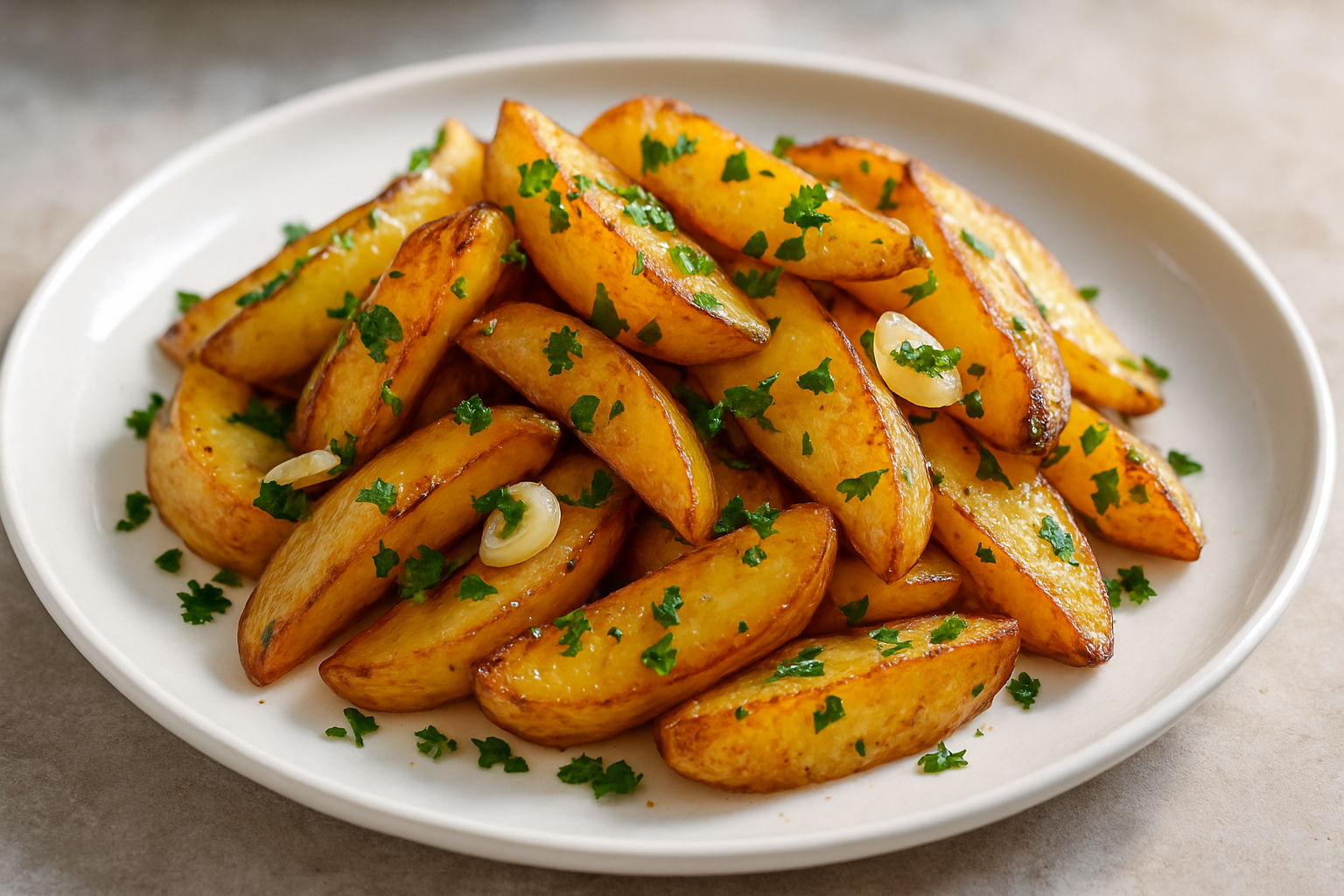 Pommes de terre sautées à l’ail et au persil