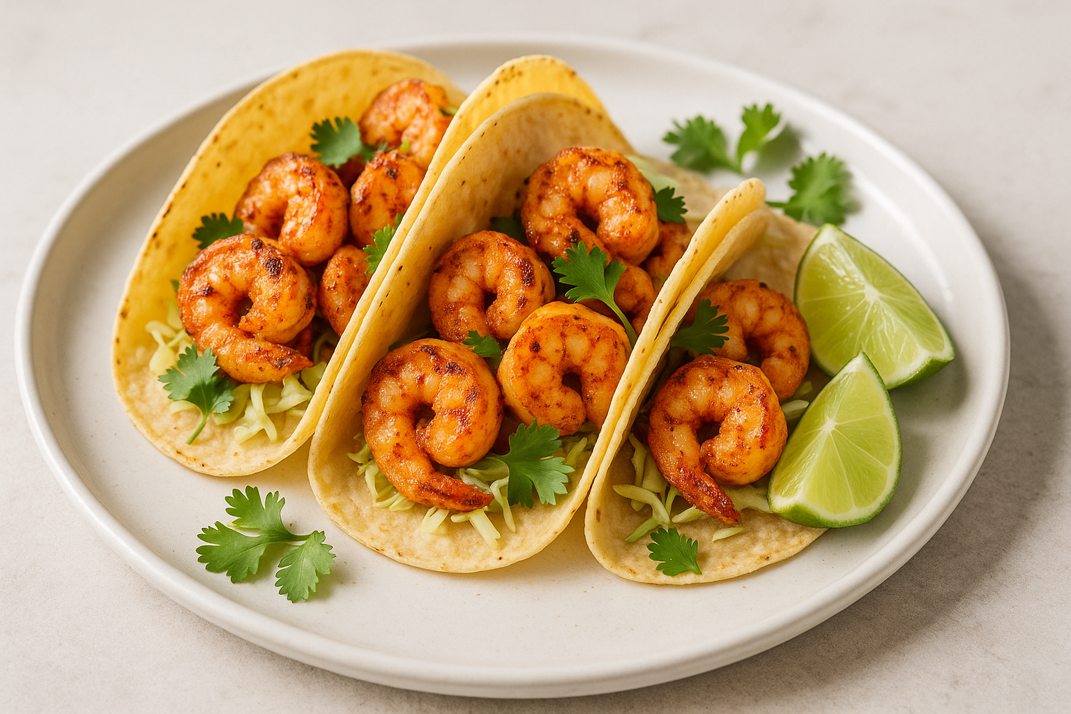 Tacos aux Crevettes Épicées