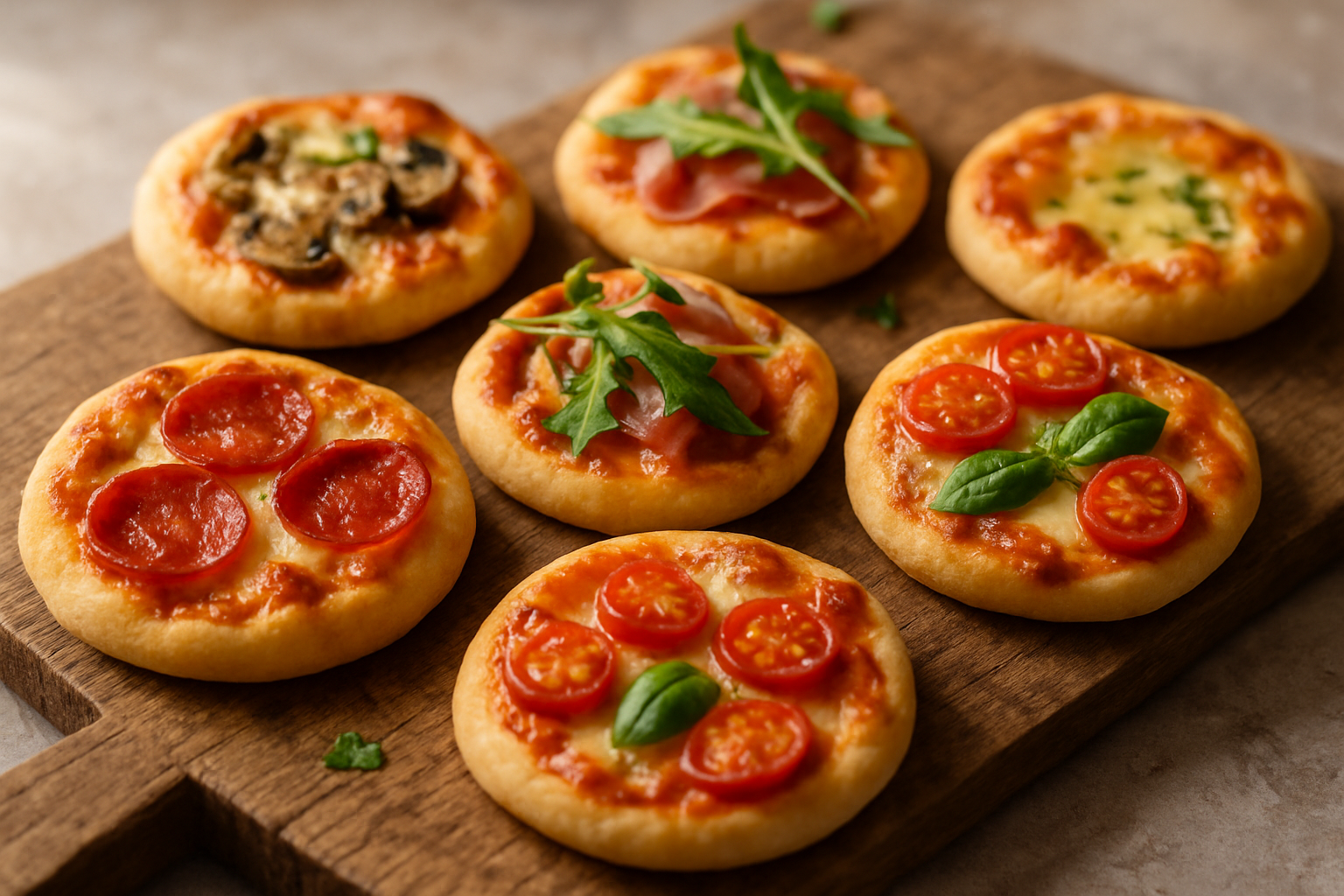 Mini-pizzas apéritives
