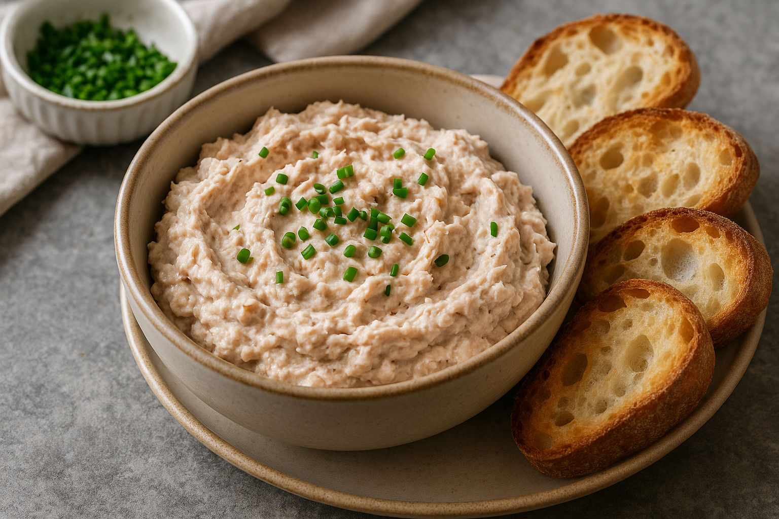 Rillettes de thon au fromage frais (pour 1 bol – 4 à 6 personnes en apéritif)