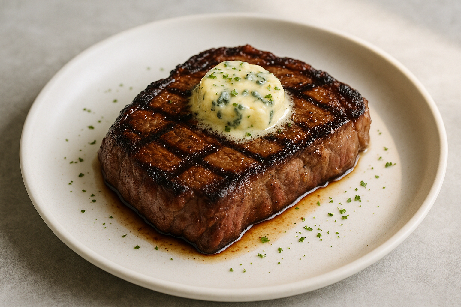 Steak au Beurre Bleu