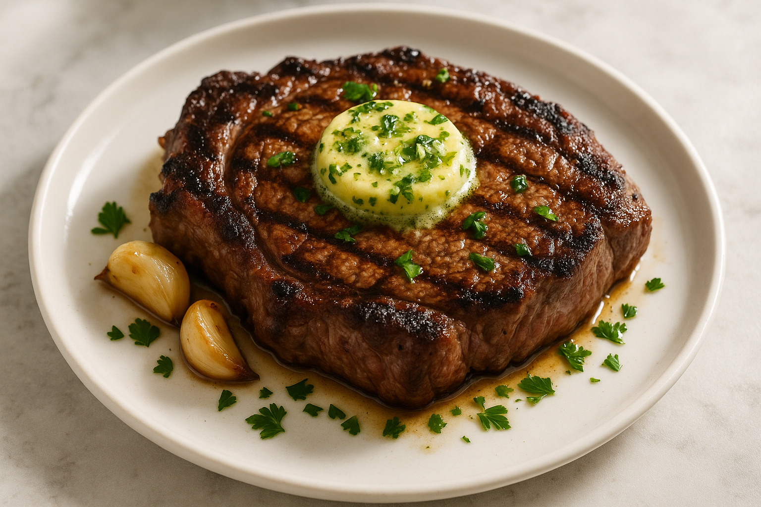 Steak à l’Ail & au Persil