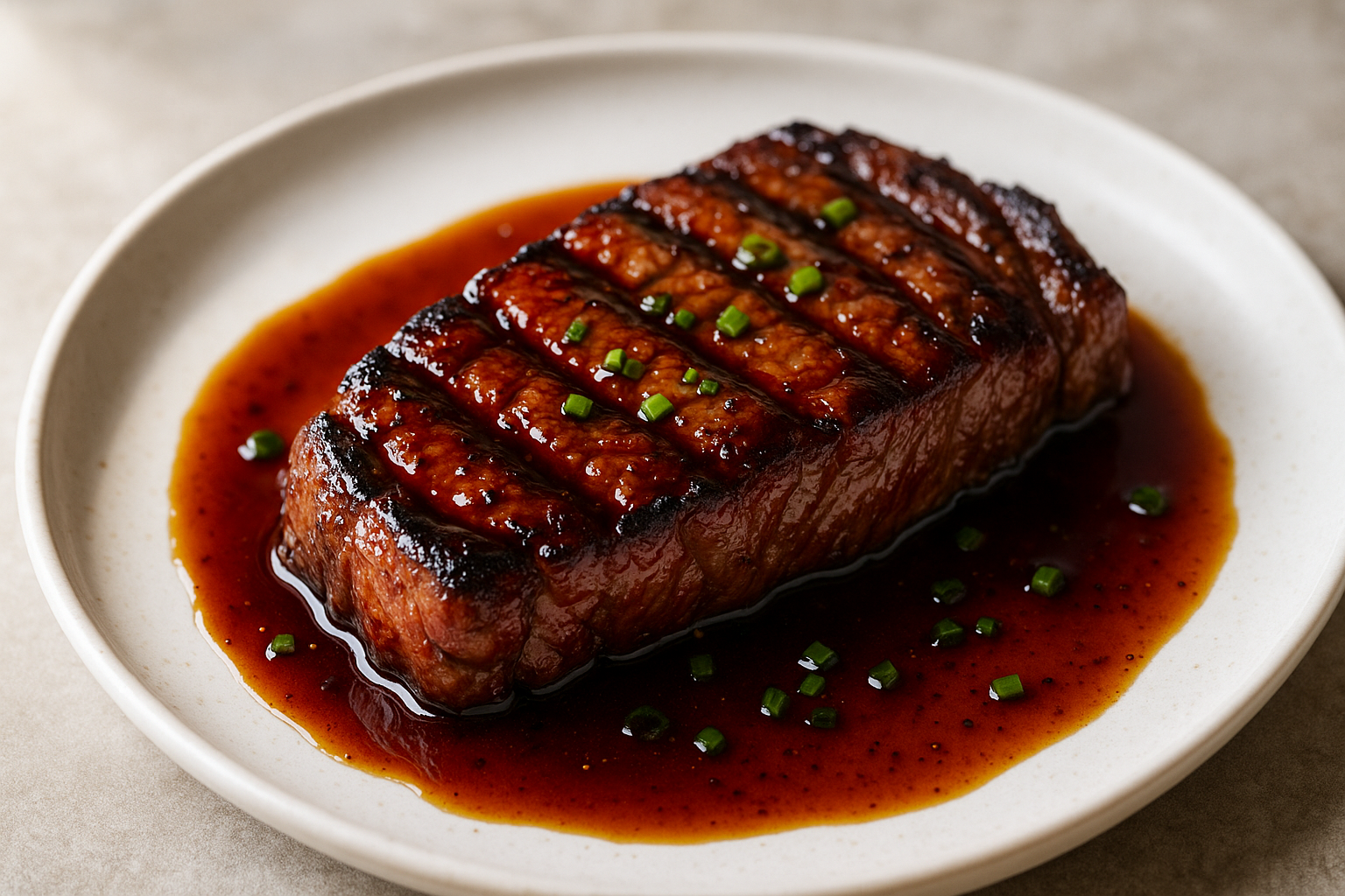 Steak Miel & Soja (Touche Franco-Asiatique)