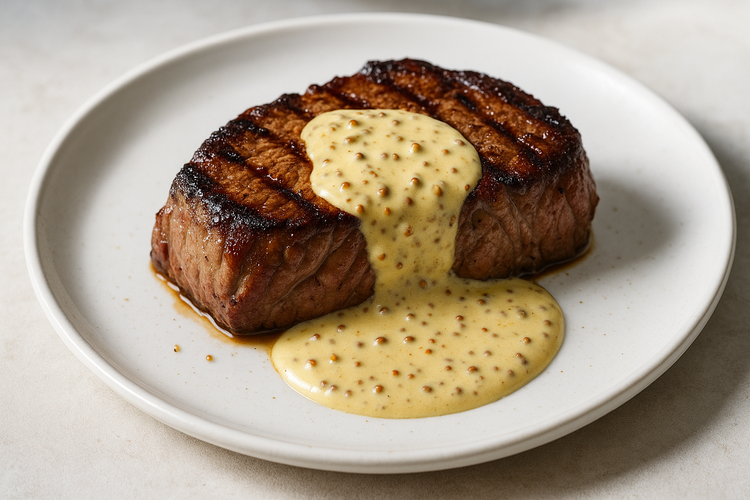 Steak à la Moutarde & à la Crème