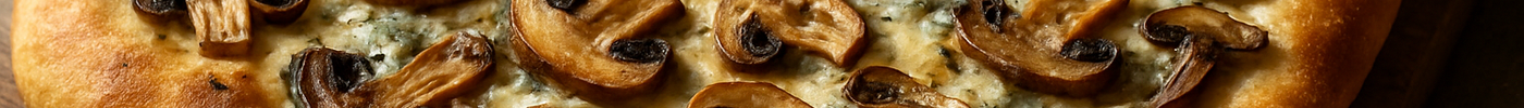 Focaccia aux champignons et au gorgonzola