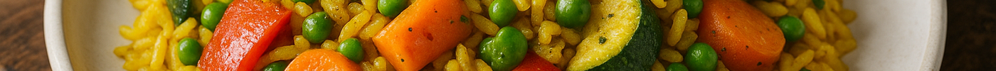 Riz jaune aux légumes