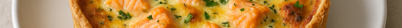 Quiche au saumon et Boursin
