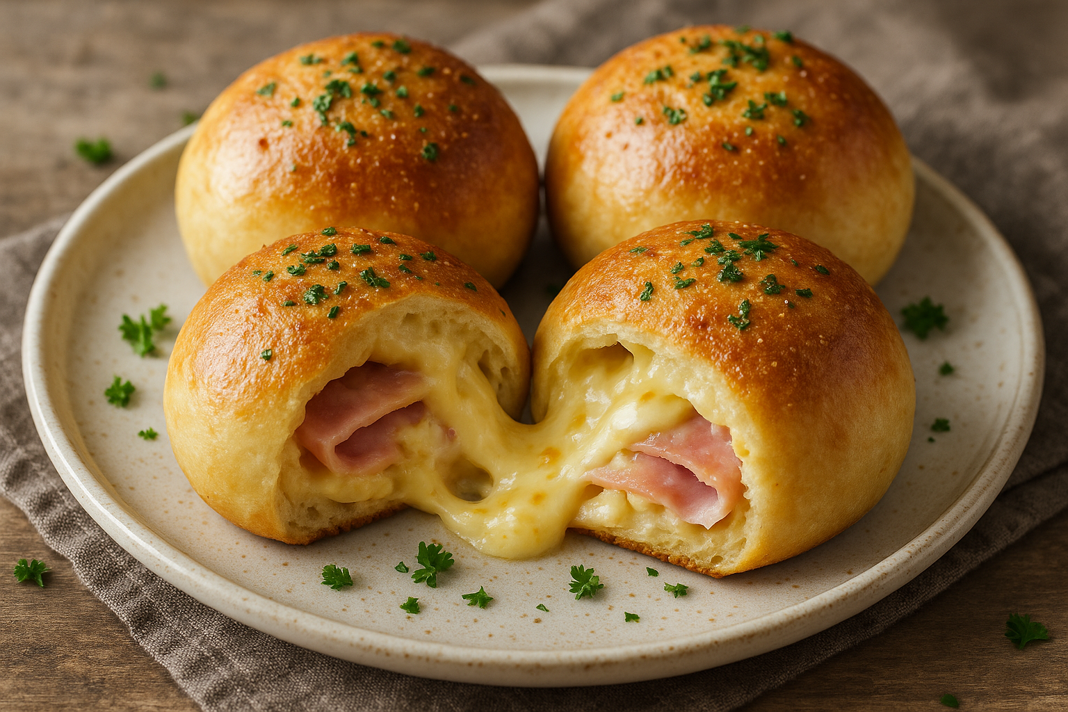 Bombes jambon-fromage (env. 12 pièces)