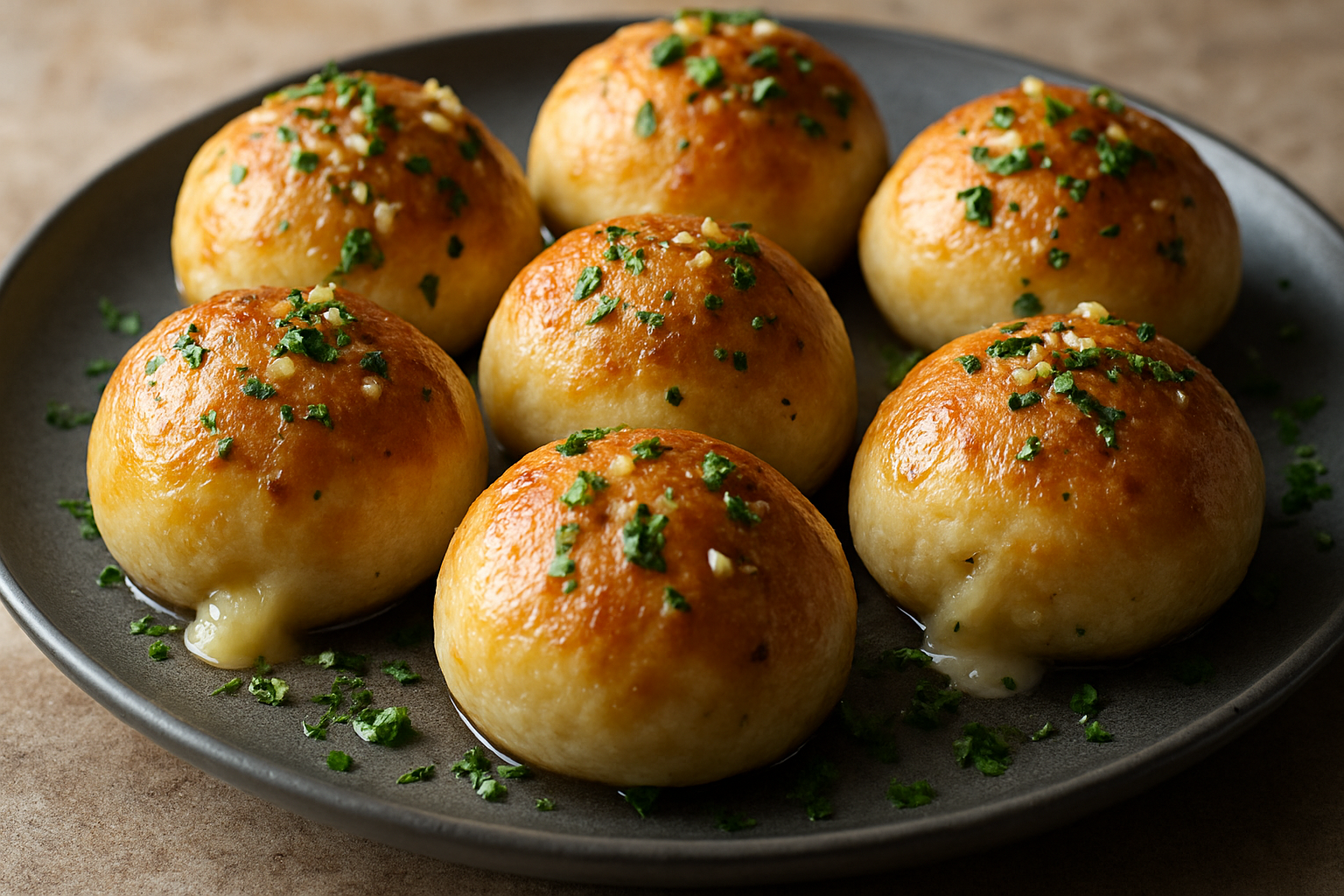 Bombes à l’ail et au fromage