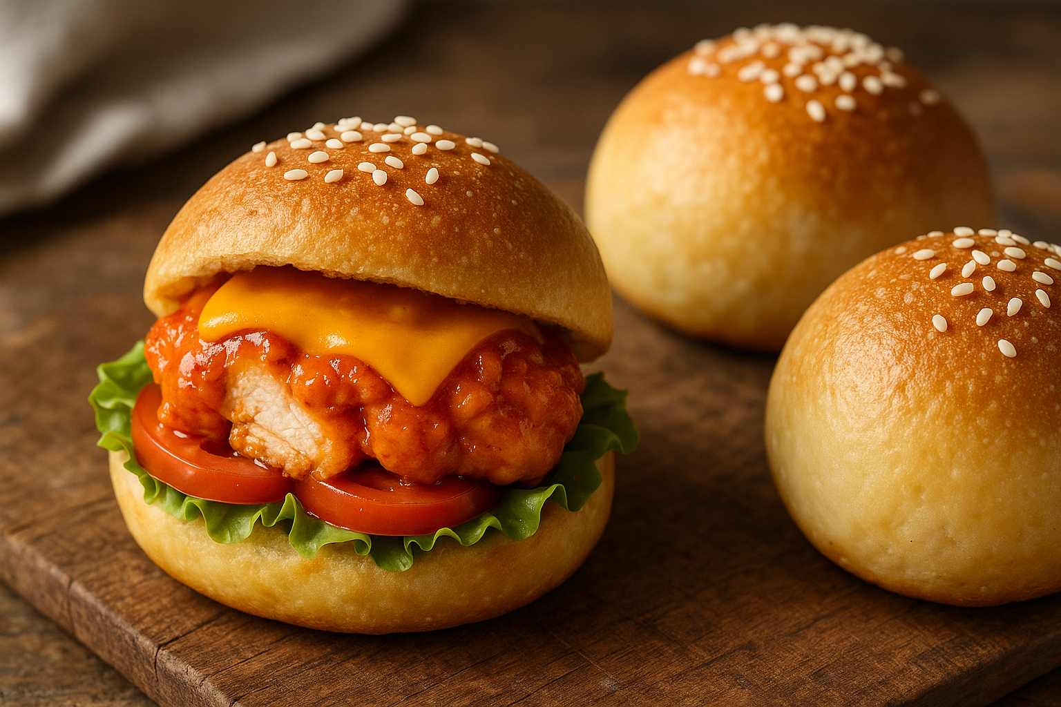 Bombes Cheeseburger Poulet-Buffalo