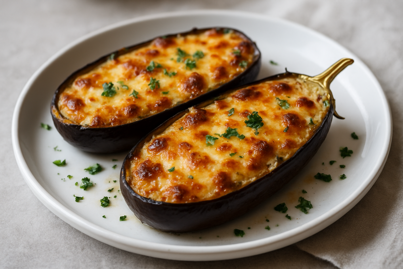 Aubergines gratinées