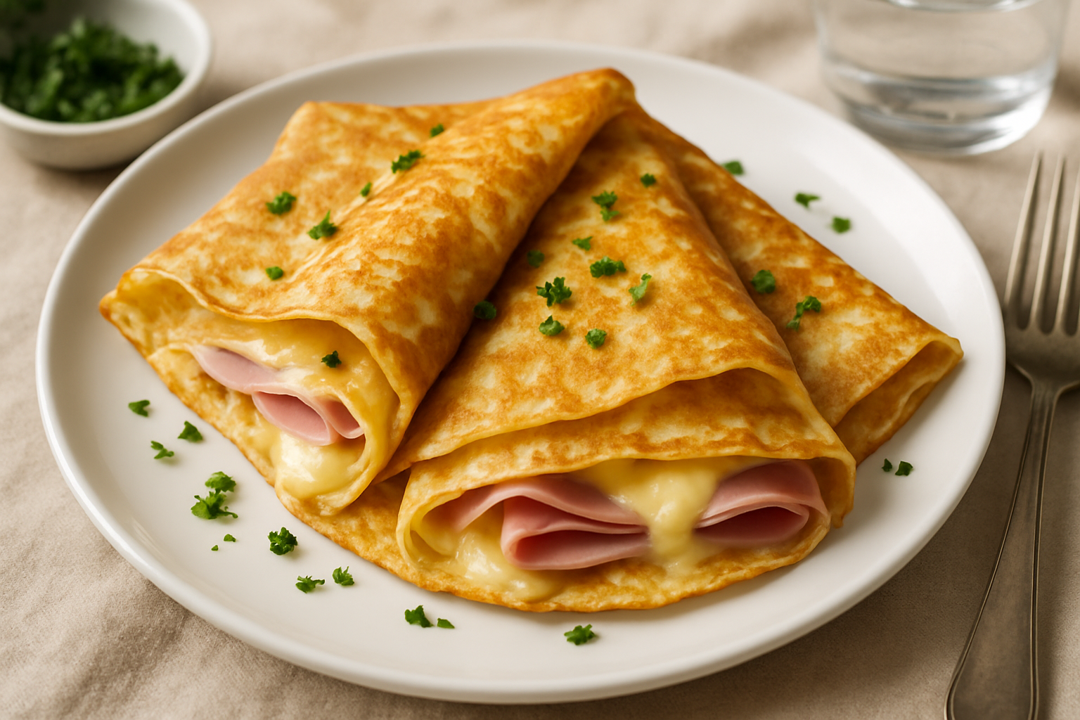 Crêpes au Jambon & Fromage