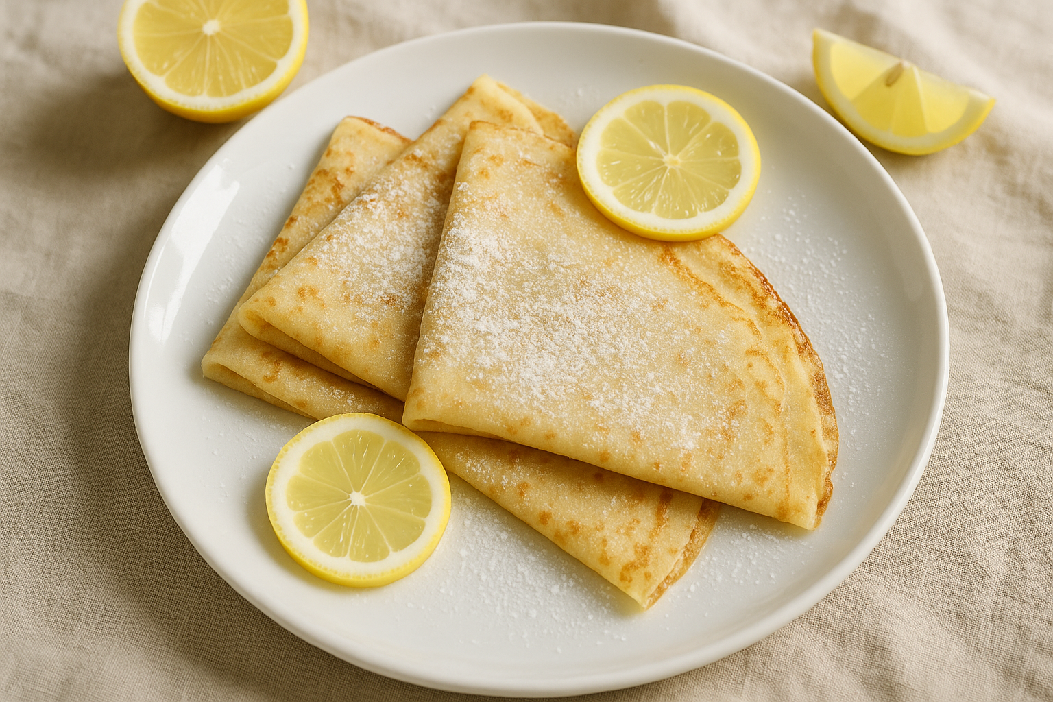 Crêpes au Citron et Sucre