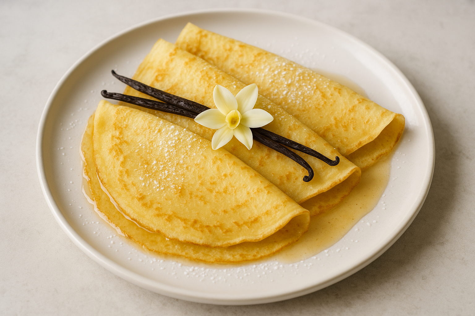 Crêpes Classiques à la Vanille