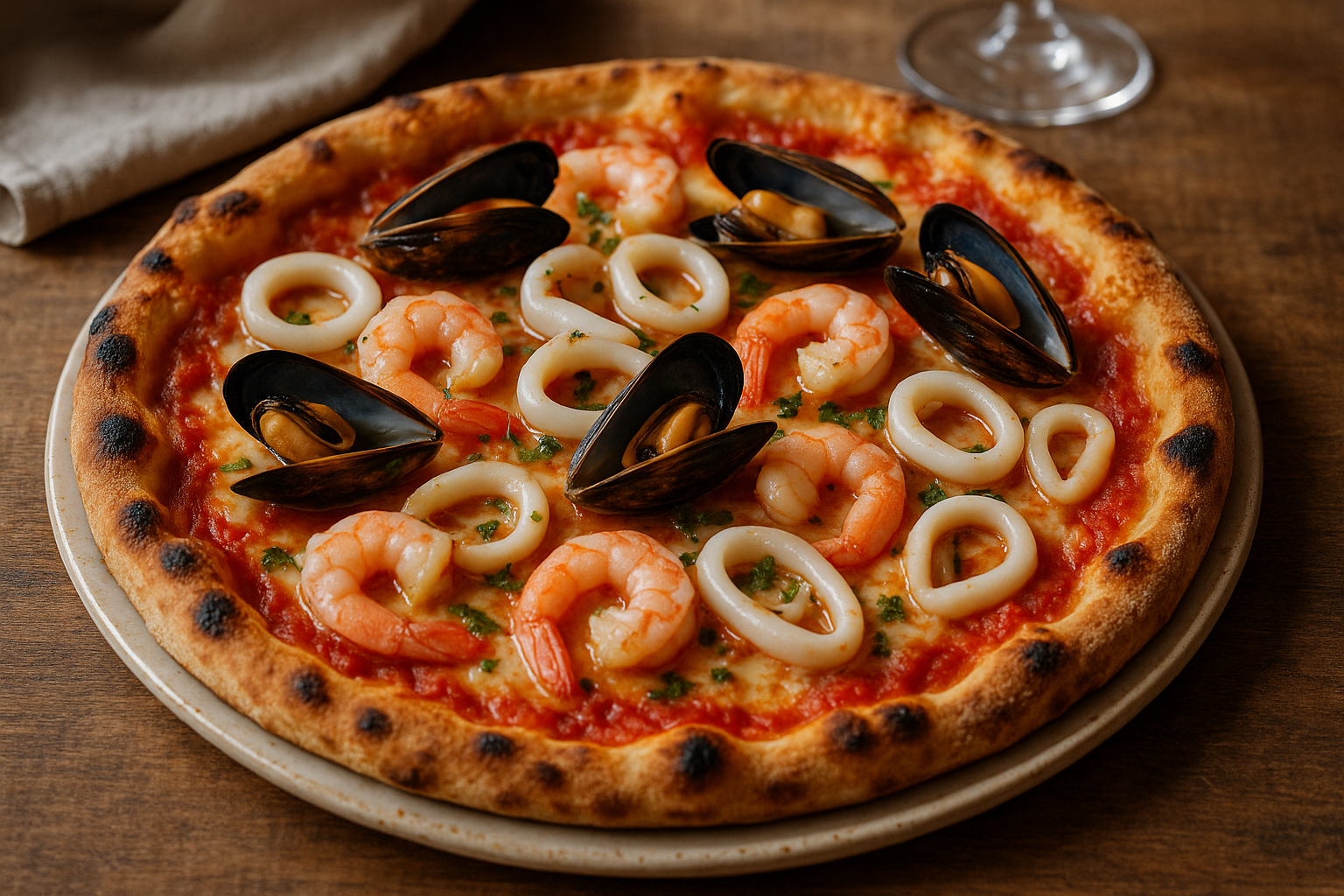 Pizza aux Fruits de Mer