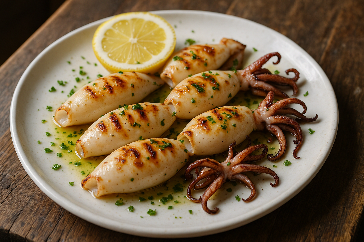 Calamars à la plancha