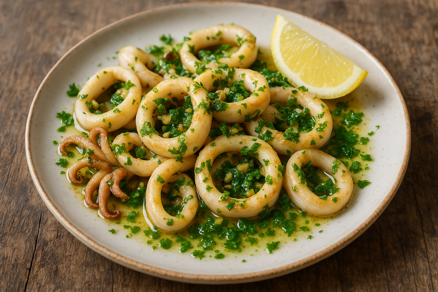 Calamars à l'ail et au persil
