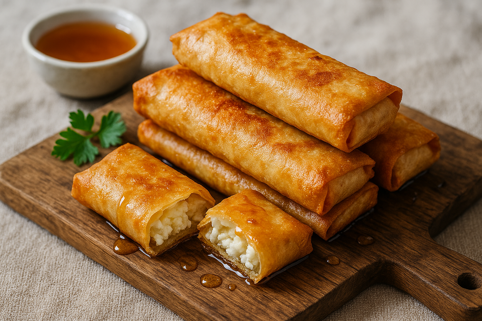Nems à la feta et miel
