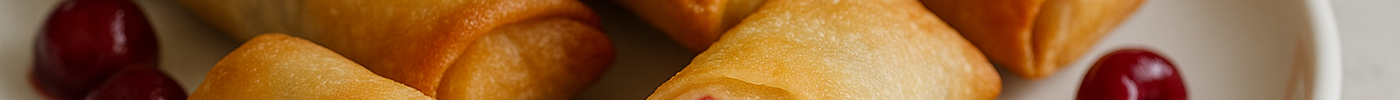 Nems au cheesecake et aux cerises