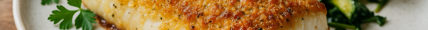 Filet de cabillaud en croûte de parmesan (pour 4 personnes)