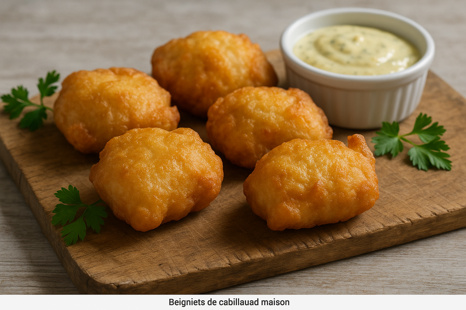 Beignets de cabillaud maison