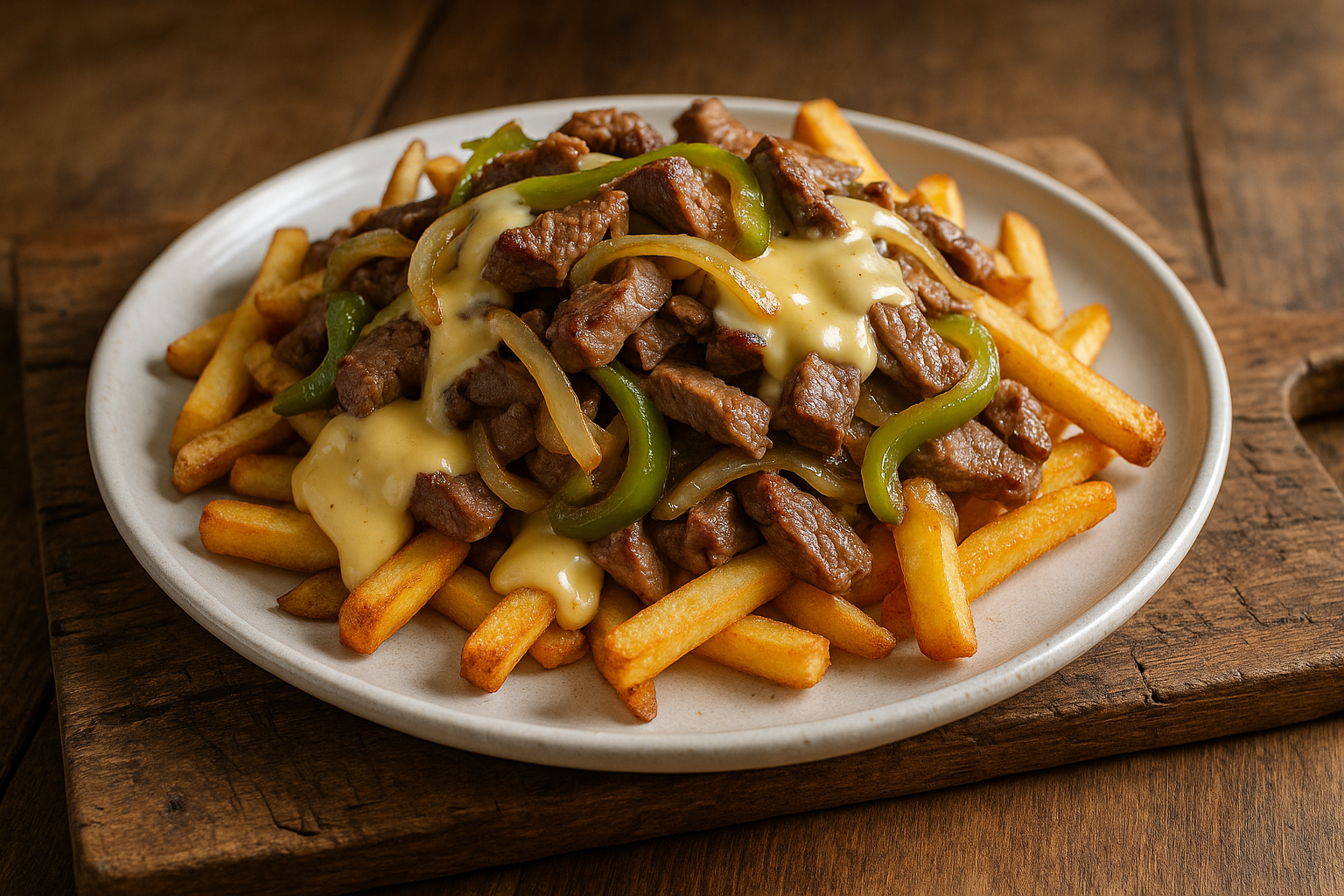 Frites au Fromage et au Steak Philly