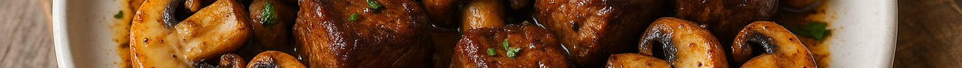 Bouchées de steak au beurre cajun aux champignons (à la friteuse à air)