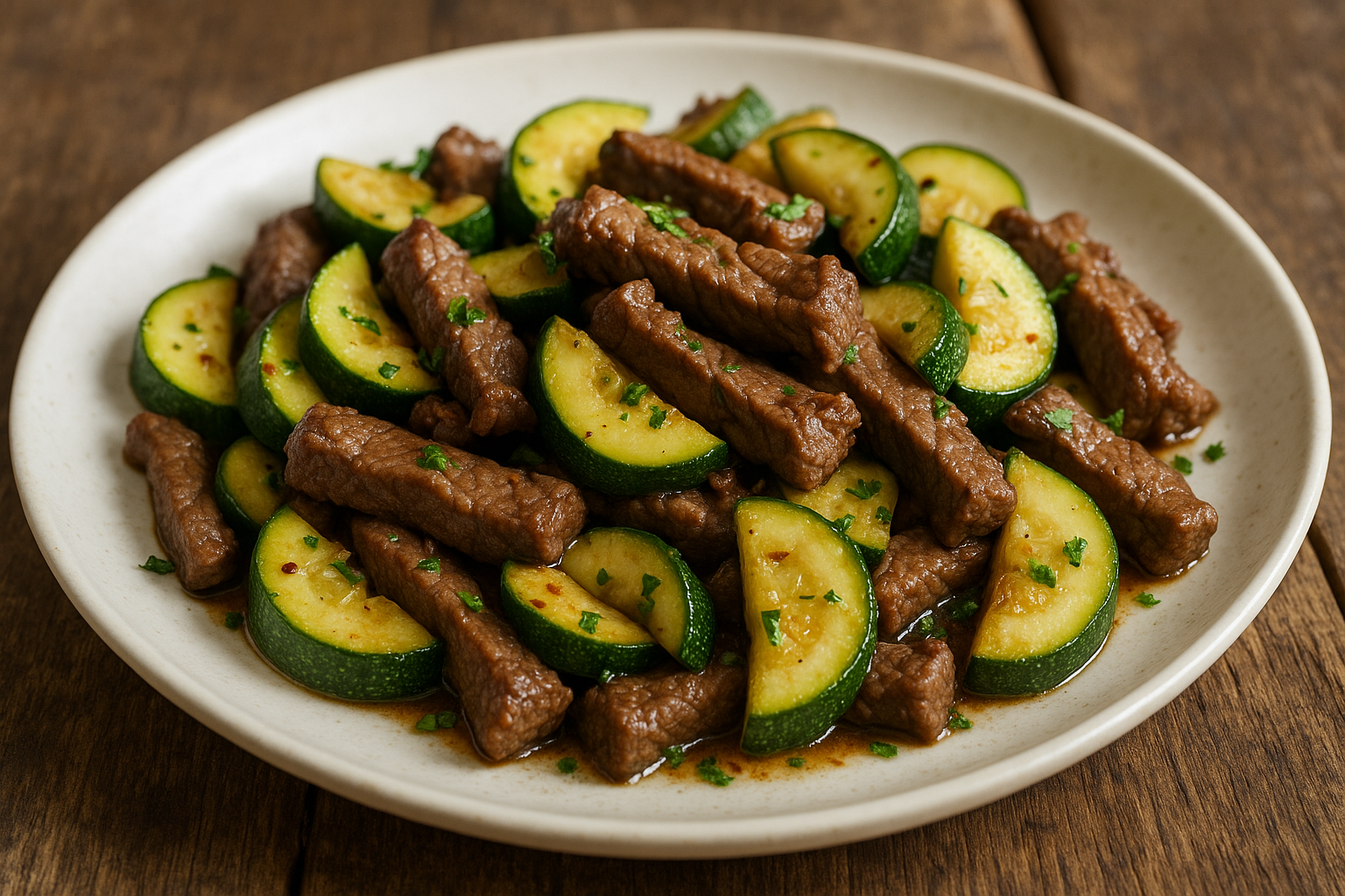 Poêlée de Bœuf et Courgettes Facile