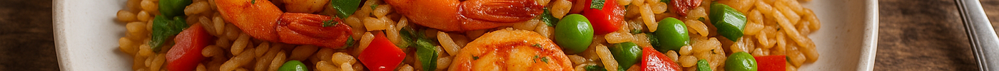 Poêlée de riz salé aux crevettes créoles