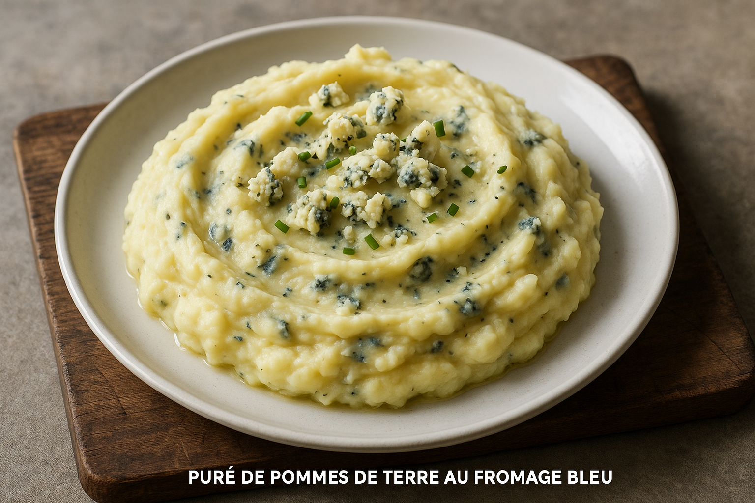 Purée de Pommes de Terre au Fromage Bleu
