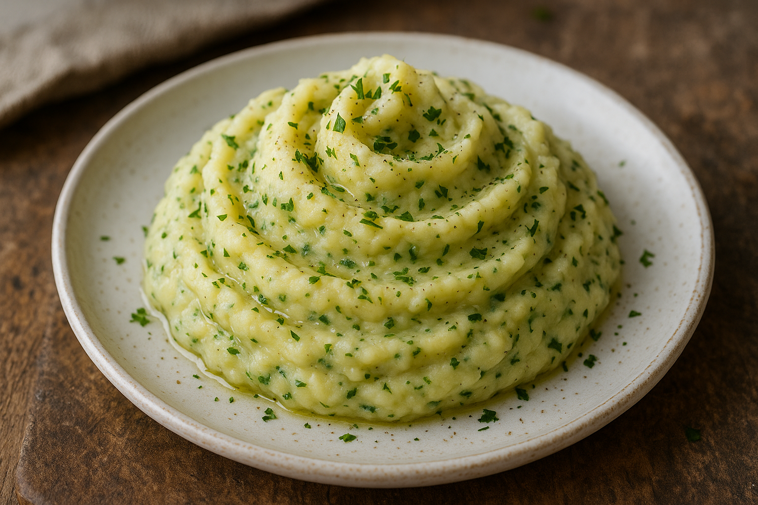 Purée de Pommes de Terre aux Herbes