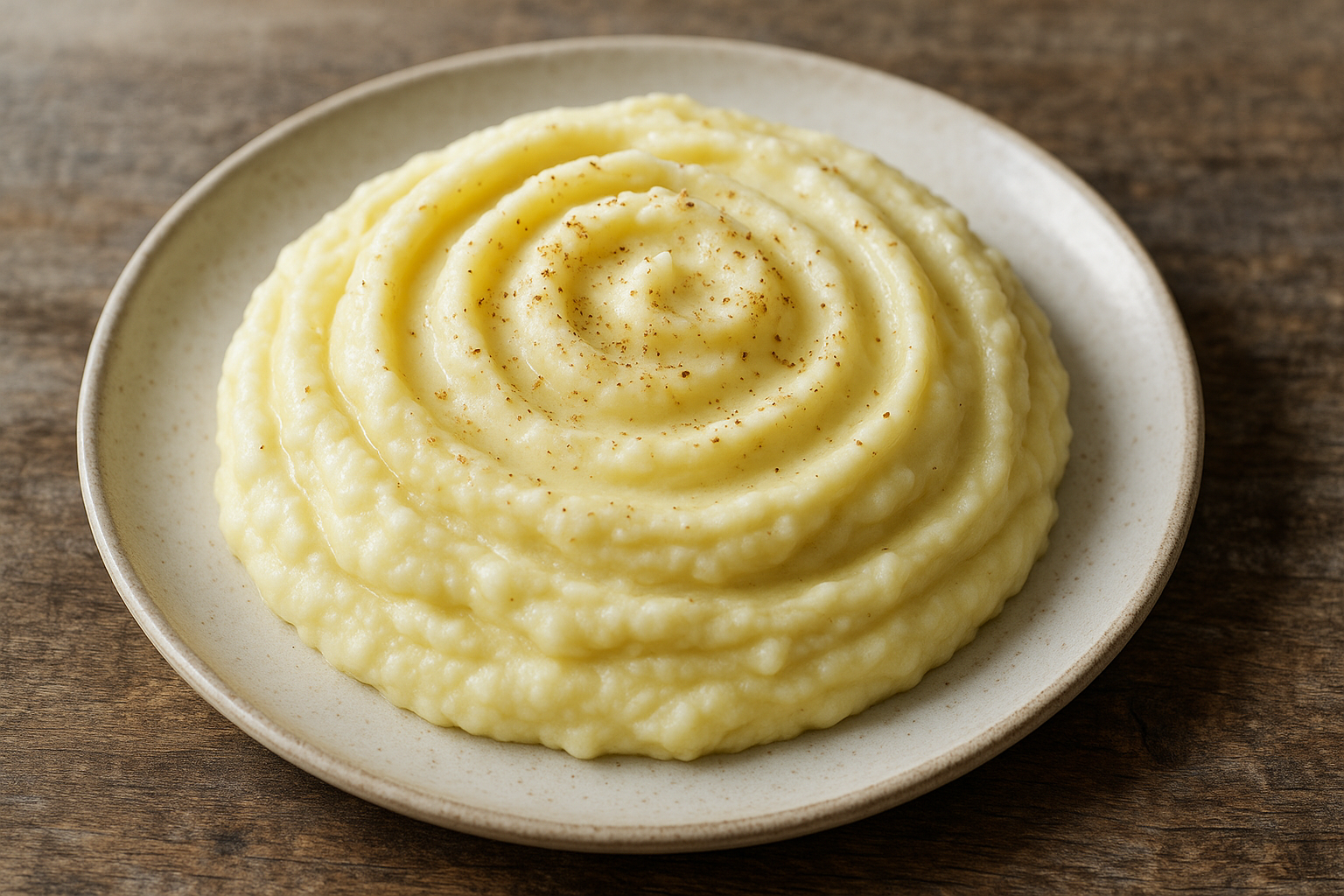 Purée de Pommes de Terre à la Muscade et à la Crème