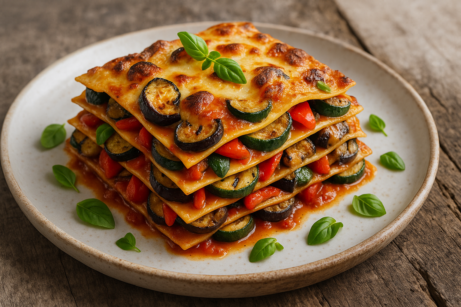 Lasagnes aux légumes grillés (pour 4 personnes)