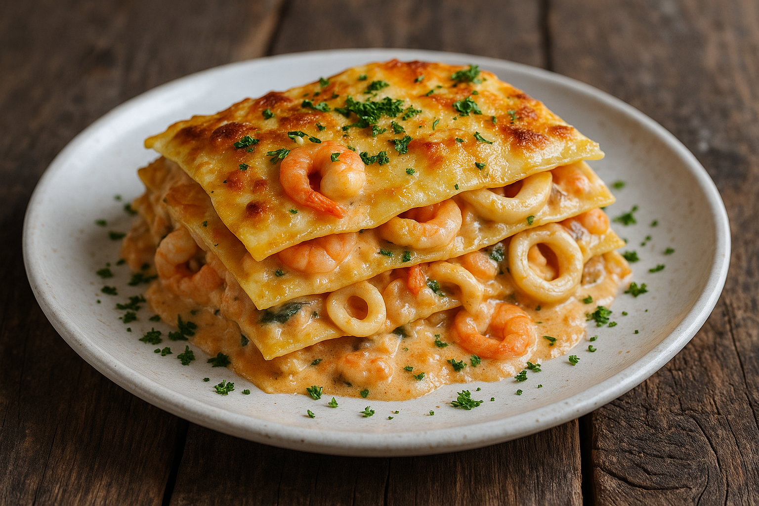 Lasagnes aux fruits de mer