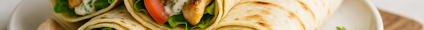 Wraps au poulet et à l'ail
