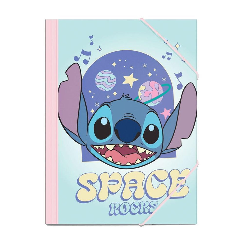 STITCH - Space Rocks - Chemise avec élastiques Format 25x35cm