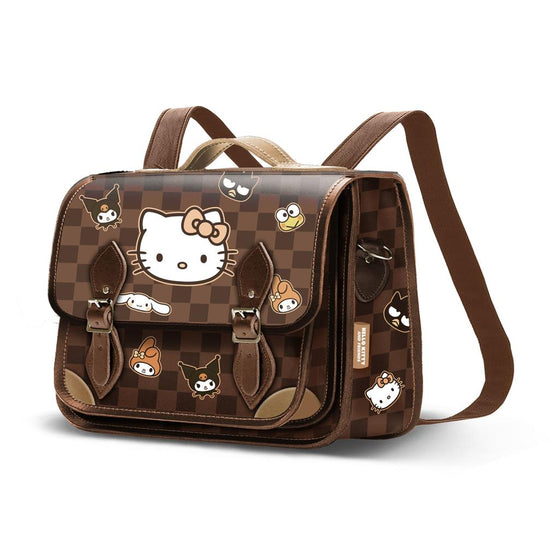 HELLO KITTY & Friends - Damier - Sac à Dos Cartable Convertible
