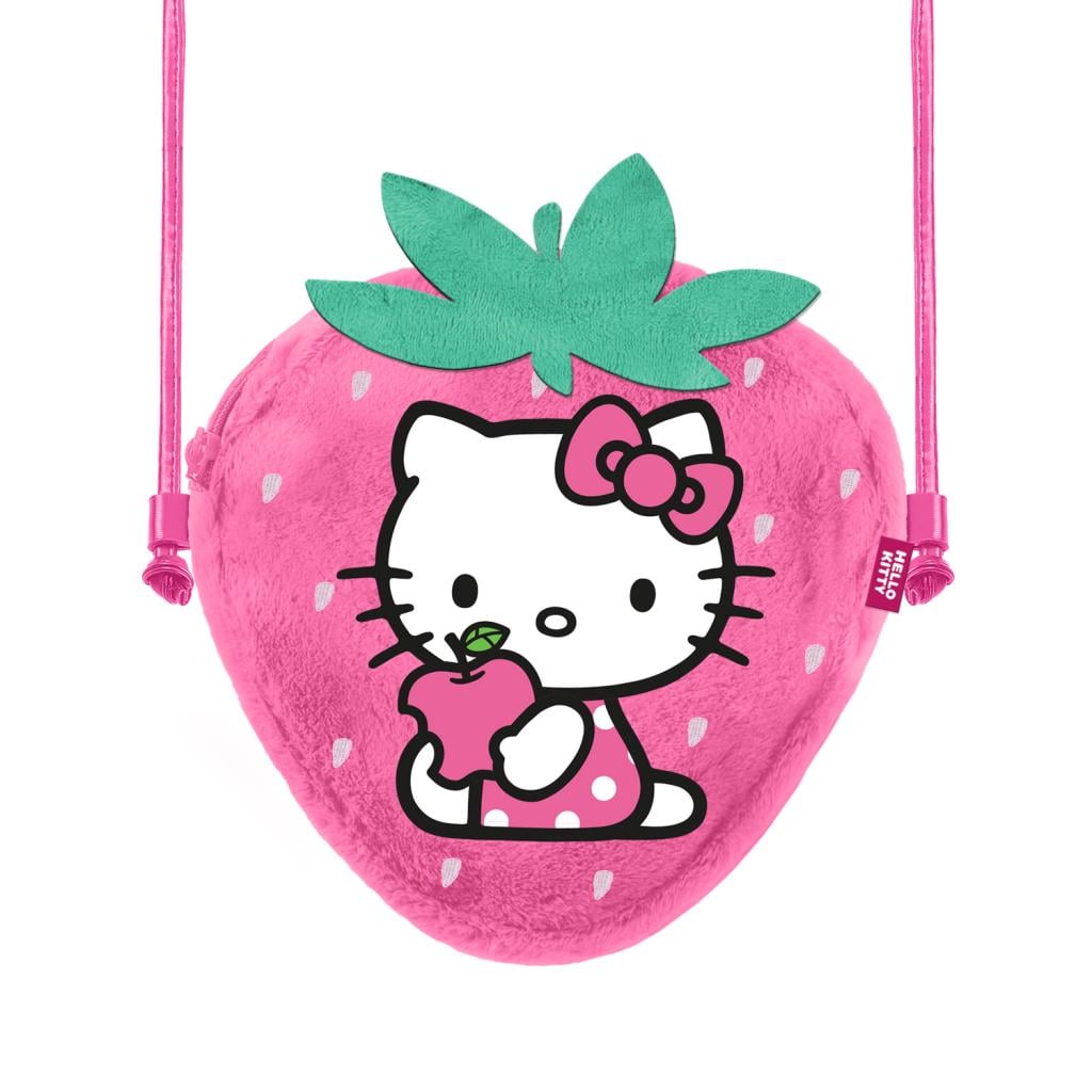 HELLO KITTY - Fraise - Mini Sac à Bandoulière Fourrure '20x15x6cm'