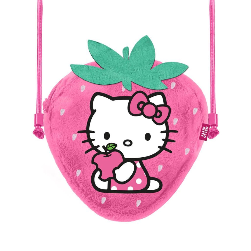 HELLO KITTY - Fraise - Mini Sac à Bandoulière Fourrure '20x15x6cm'