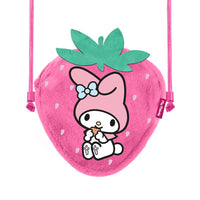 MY MELODY - Fraise - Mini Sac à Bandoulière Fourrure '20x15x6cm'