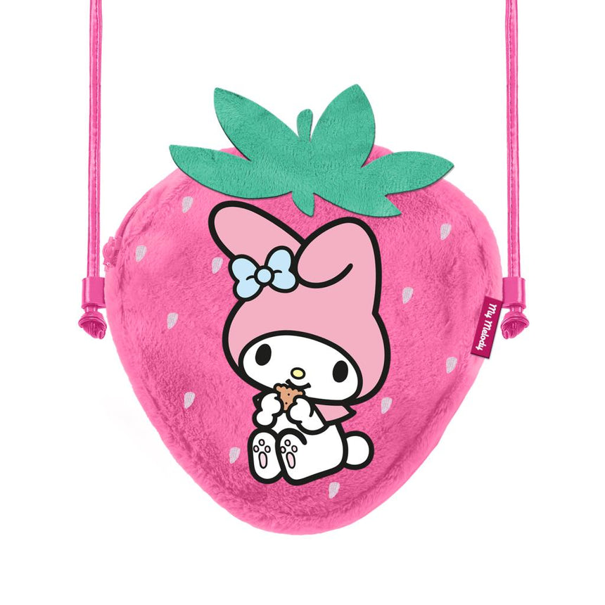 MY MELODY - Fraise - Mini Sac à Bandoulière Fourrure '20x15x6cm'