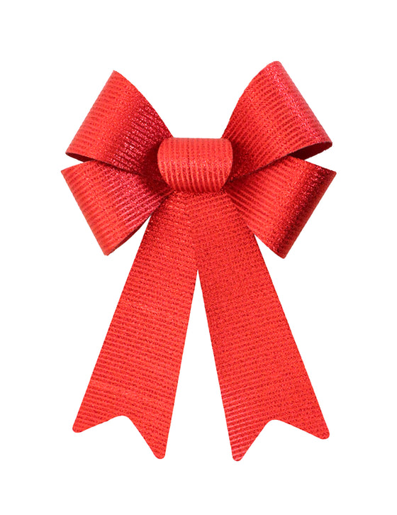 N?ud rouge brillant 23 x 38 cm