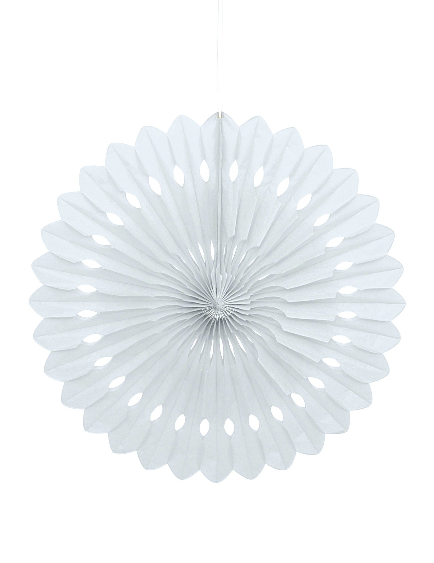 Rosace en papier blanche
