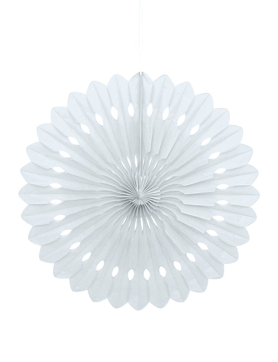 Rosace en papier blanche