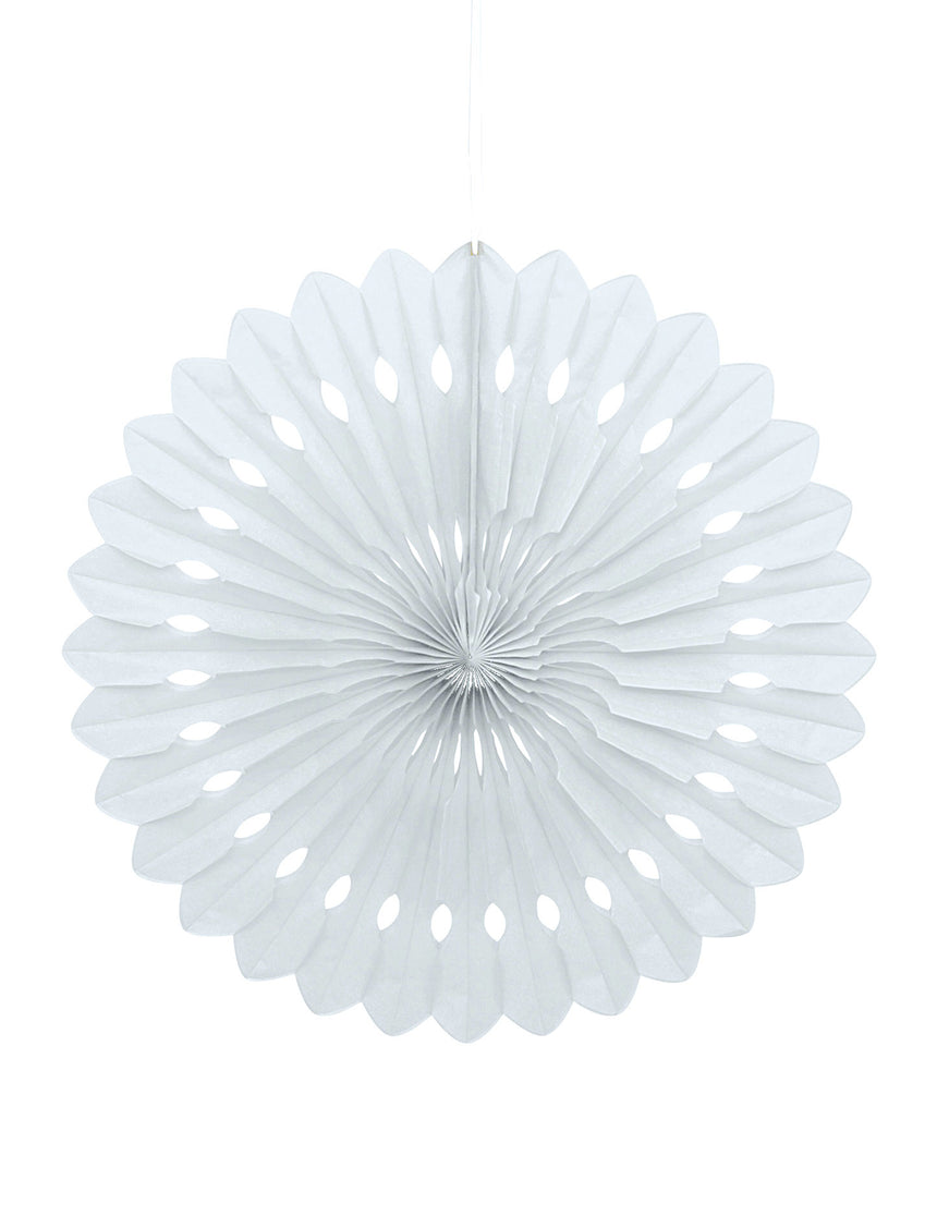Rosace en papier blanche