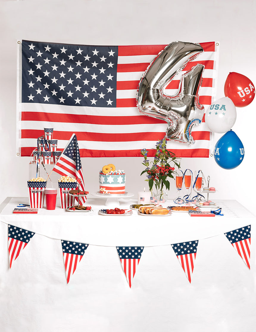 10 Assiettes en carton American party 23 cm