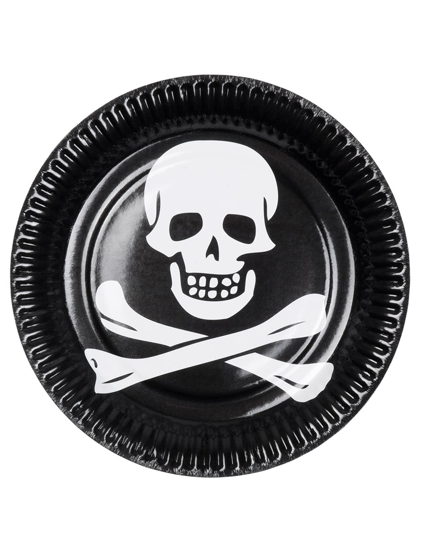 10 Assiettes tête de mort 23 cm