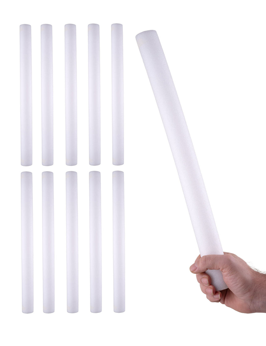 10 Bâtons France lumineux LED en mousse 48 cm