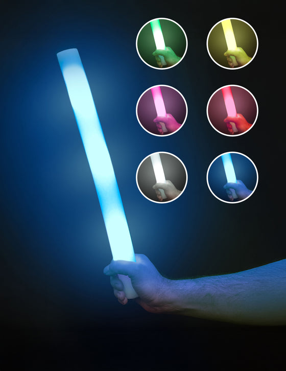 10 Bâtons lumineux LED en mousse 48 cm